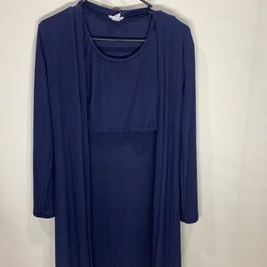 Fuyukai women's crop top and cardigan 2 piece combo